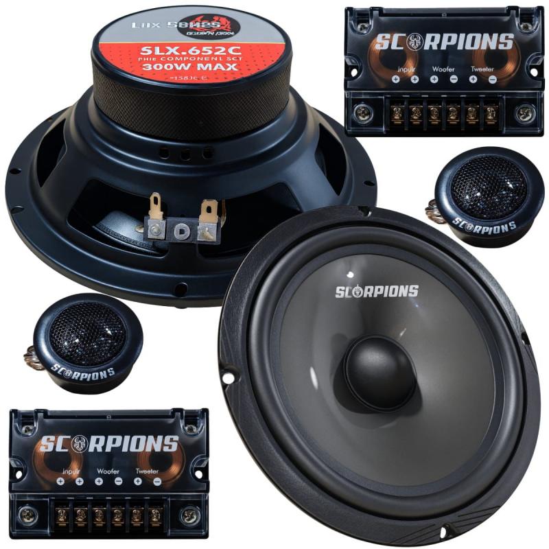 Imagen ilustrativa de KIT COMPONENTES SCORPIONS SLX-652C 6,5" 300w