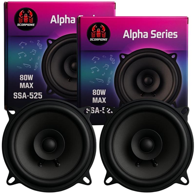 Imagen ilustrativa de KIT PARLANTES SCORPIONS ALPHA SERIES 5,25" 80W 4 OHM